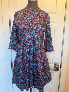 Tuckernuck Royal Shirt Dress-Queens Garden Floral Mini Dress